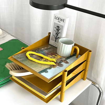 Étagère pour Bureau - OfficeRack™ - Jaune - Axerangement.com