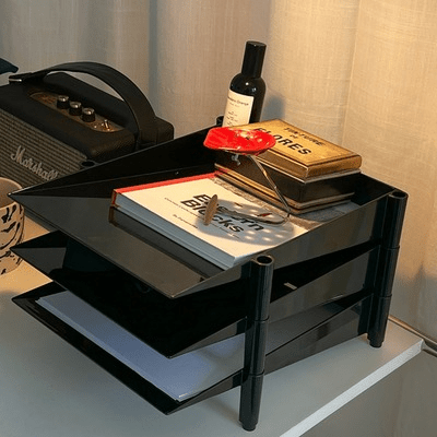 Étagère pour Bureau - OfficeRack™ - Noir - Axerangement.com