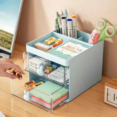 Organisateur Bureau - MultiFunctionalOrganizer™ - Bleu - Axerangement.com