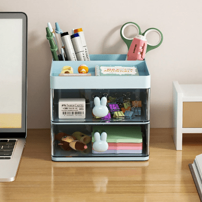 Organisateur Bureau - MultiFunctionalOrganizer™ - Bleu - Axerangement.com
