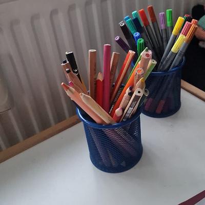 Pot Crayon - PencilHolder™ - Bleu - Axerangement.com